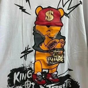 SWITCH‎  men's T-Shirt King of the Street Winnie the Pooh 3XL cotton gangster